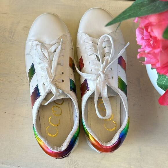 Red Dress Boutique Rainbow Sneakers - Picture 7 of 7